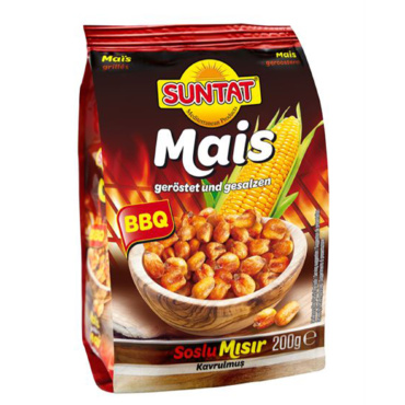 SUNTAT Mais-Snack BBQ 16 × 200 g – SUNTAT