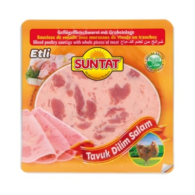 Poultry Sausage slices w. meat 200g