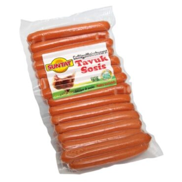 Hähnchenwurst 1,5 kg vakuumverpackt.