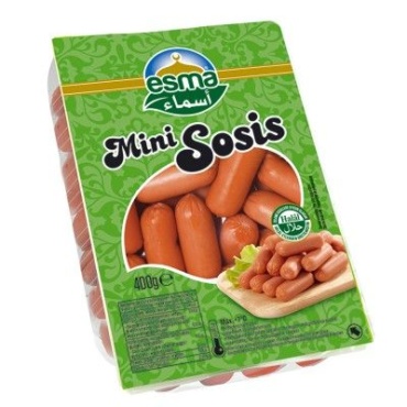 Esma Mini-Würstchen 400 g, vakuumverpackt.