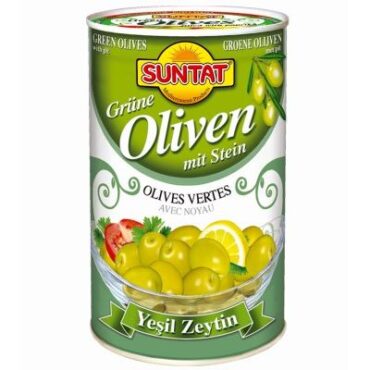 SUNTAT Green Olives 12x850ml Can