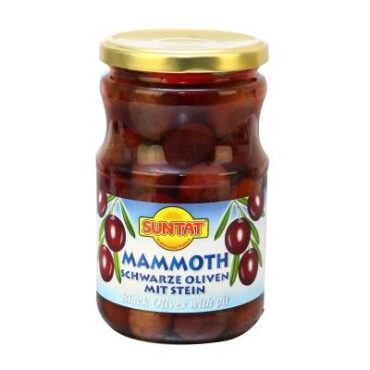 SUNTAT Mammut Black Olives 12x700g/AG 400g jar