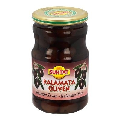 Kalamata Oliven mit Stein 720ml Gl.