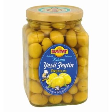 SUNTAT Premium Crushed Green Olives 6x1600ml jar