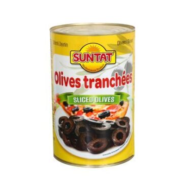 SUNTAT Sliced Black Olives 3x5kg Tnk.