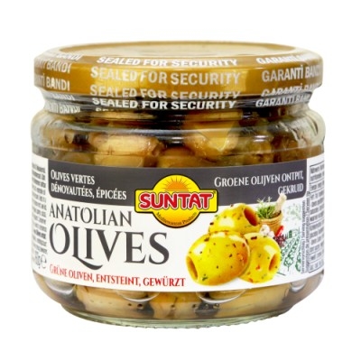 G. Olives pitted, spices 300ml Gl