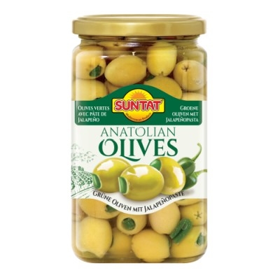 Green Olives w. jalapeno 850ml (850g)
