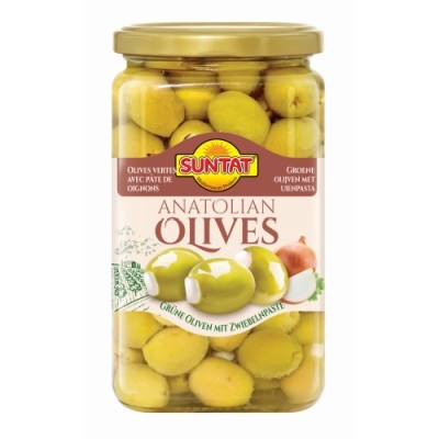 Green Olives w. onions 850ml (850g)