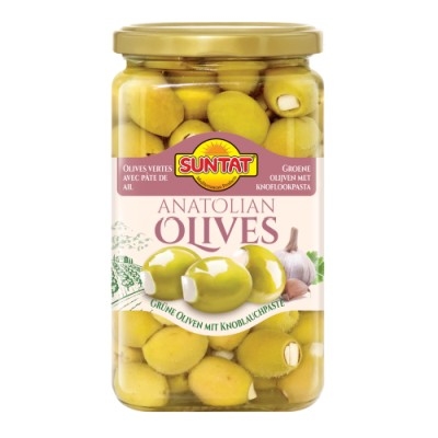 Green Olives w. garlic 850ml (850g)