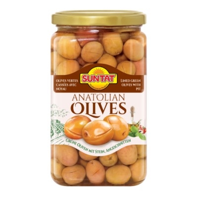 SUNTAT Green Olives sliced 850ml (820g)