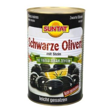 SUNTAT Black Olives 18/20 3x5kg box