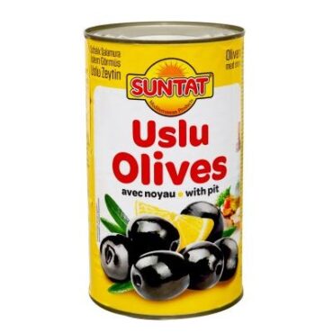 SUNTAT Uslu Black Olives 6x1275ml Can