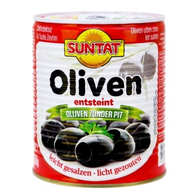 Olives without stone light 350g can