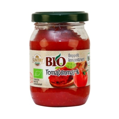 SUNTAT Bio Tomatenmark 180g Glas, 28-30%