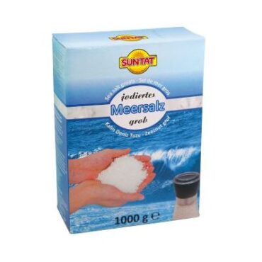 SUNTAT Sel marin riche en iode 12 x 1 kg