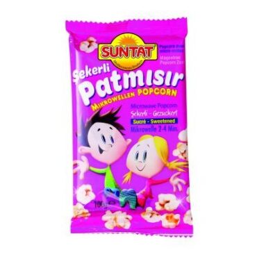 SUNTAT رقائق الذرة المحلاة، قابلة للتسخين في الميكروويف، 24 × 100 جم