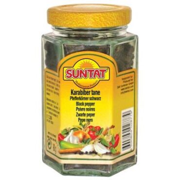SUNTAT Poivre noir en grains 12 x 90 g, sachet