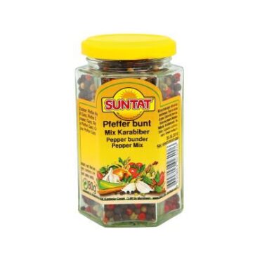 SUNTAT Mélange de poivre noir 12 x 80 g en sachet.