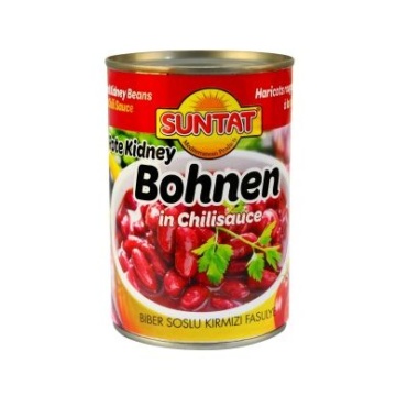 SUNTAT Rote Bohnen mit Paprikasoße 12x400g Tnk.
