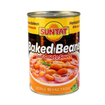 SUNTAT Weiße Bohnen in Soße 12 x 400 g Dose.