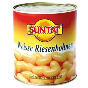 SUNTAT فاصوليا جامبو، مطبوخة 12x800g/480g Tnk