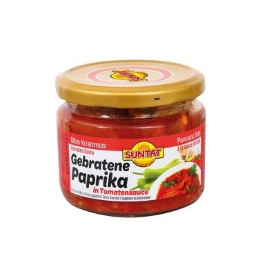 Gebratene Paprika in T. sauce 330ml, Gl.
