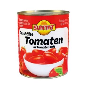 طماطم مقشرة SUNTAT 12x800g Tnk.
