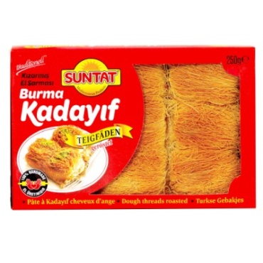 SUNTAT Trockene Kadayif 12 x 250 g