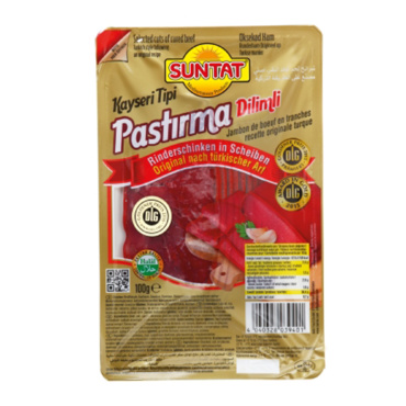 SUNTAT Kayseri Dilim Pastirma 12 x 100 g