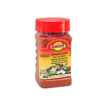 SUNTAT Scharfes Paprikapulver 12 x 140 g PET